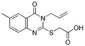 (3-ALLYL-6-METHYL-4-OXO-3,4-DIHYDRO-QUINAZOLIN-2-YLSULFANYL)-ACETIC ACID Struktur