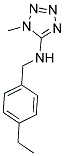 N-(4-ETHYLBENZYL)-1-METHYL-1H-TETRAZOL-5-AMINE Struktur