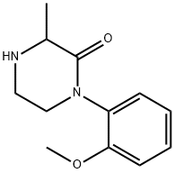 1-(2-METHOXY-PHENYL)-3-METHYL-PIPERAZIN-2-ONE Struktur