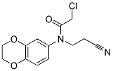 2-CHLORO-N-(2-CYANOETHYL)-N-2,3-DIHYDRO-1,4-BENZODIOXIN-6-YLACETAMIDE Struktur