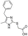 [(4-BENZYL-5-METHYL-1H-IMIDAZOL-2-YL)THIO]ACETIC ACID Struktur