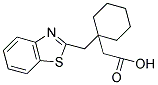 [1-(1,3-BENZOTHIAZOL-2-YLMETHYL)CYCLOHEXYL]ACETIC ACID Struktur