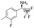 (1R)-2,2,2-TRIFLUORO-1-(3-FLUORO-4-METHYLPHENYL)ETHYLAMINE Struktur