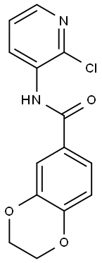 1,4-BENZODIOXIN-6-CARBOXAMIDE, N-(2-CHLORO-3-PYRIDINYL)-2,3-DIHYDRO- Struktur