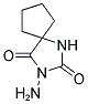 3-AMINO-1,3-DIAZASPIRO[4.4]NONANE-2,4-DIONE Struktur