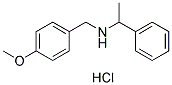 (4-METHOXY-BENZYL)-(1-PHENYL-ETHYL)-AMINE HYDROCHLORIDE Struktur