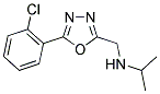 N-[[5-(2-CHLOROPHENYL)-1,3,4-OXADIAZOL-2-YL]METHYL]-N-ISOPROPYLAMINE Struktur