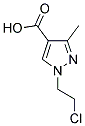 1-(2-CHLOROETHYL)-3-METHYL-1H-PYRAZOLE-4-CARBOXYLIC ACID Struktur