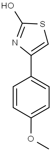 4-(4-METHOXY-PHENYL)-THIAZOL-2-OL Struktur