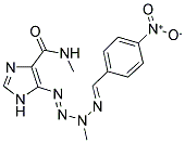 N-METHYL-5-[(1E,4E)-3-METHYL-4-(4-NITROBENZYLIDENE)TETRAZ-1-ENYL]-1H-IMIDAZOLE-4-CARBOXAMIDE Struktur