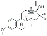 17ALPHA-ETHYNYLESTRADIOL-16,16-D2 3-METHYL ETHER Struktur