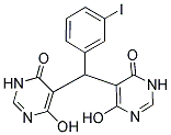 6-HYDROXY-5-[(4-HYDROXY-6-OXO-1,6-DIHYDROPYRIMIDIN-5-YL)(3-IODOPHENYL)METHYL]PYRIMIDIN-4(3H)-ONE Struktur