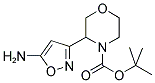 3-(5-AMINO-ISOXAZOL-3-YL)-MORPHOLINE-4-CARBOXYLIC ACID TERT-BUTYL ESTER Struktur