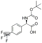 (R)-TERT-BUTOXYCARBONYLAMINO-(4-TRIFLUOROMETHYL-PHENYL)-ACETIC ACID Struktur