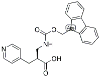 (S)-3-(9H-FLUOREN-9-YLMETHOXYCARBONYLAMINO)-2-PYRIDIN-4-YLMETHYL-PROPIONIC ACID Struktur