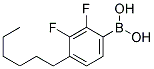 2,3-DIFLUORO-4-HEXYLPHENYL BORONIC ACID Struktur