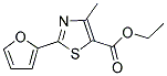 2-FURAN-2-YL-4-METHYL-THIAZOLE-5-CARBOXYLIC ACID ETHYL ESTER Struktur