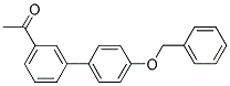 1-[4'-(BENZYLOXY)[1,1'-BIPHENYL]-3-YL]ETHANONE Struktur