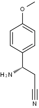 (S)-3-AMINO-3-(4-METHOXYPHENYL)PROPANENITRILE Struktur