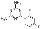 2,4-DIAMINO-6-(2,4-DIFLUOROPHENYL)-1,3,5-TRIAZINE Struktur