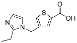 4-[(2-ETHYL-1H-IMIDAZOL-1-YL)METHYL]THIOPHENE-2-CARBOXYLIC ACID Struktur