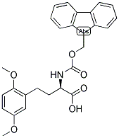 (R)-4-(2,5-DIMETHOXY-PHENYL)-2-(9H-FLUOREN-9-YLMETHOXYCARBONYLAMINO)-BUTYRIC ACID Struktur