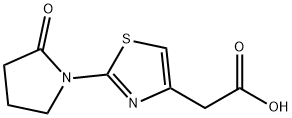 [2-(2-OXOPYRROLIDIN-1-YL)-1,3-THIAZOL-4-YL]ACETIC ACID Struktur