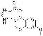 5-[(E)-(2,4-DIMETHOXYPHENYL)DIAZENYL]-4-NITRO-1H-IMIDAZOLE Struktur