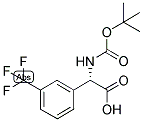 (S)-TERT-BUTOXYCARBONYLAMINO-(3-TRIFLUOROMETHYL-PHENYL)-ACETIC ACID Struktur