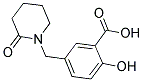 2-HYDROXY-5-(2-OXO-PIPERIDIN-1-YLMETHYL)-BENZOIC ACID Struktur