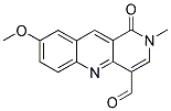 8-METHOXY-2-METHYL-1-OXO-1,2-DIHYDROBENZO[B]-1,6-NAPHTHYRIDINE-4-CARBALDEHYDE Struktur