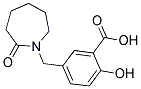 2-HYDROXY-5-(2-OXO-AZEPAN-1-YLMETHYL)-BENZOIC ACID Struktur