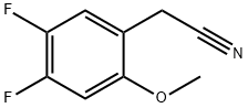 4,5-DIFLUORO-2-METHOXYPHENYLACETONITRILE Struktur