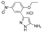 3-(2-ETHOXY-5-NITROPHENYL)-1H-PYRAZOL-5-YLAMINE HYDROCHLORIDE Struktur