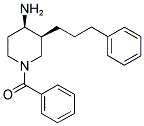 CIS-1-BENZOYL-3-(3-PHENYLPROPYL)PIPERIDIN-4-AMINE Struktur