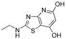 2-(ETHYLAMINO)THIAZOLO[4,5-B]PYRIDINE-5,7-DIOL Struktur