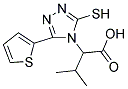 2-(3-MERCAPTO-5-THIEN-2-YL-4H-1,2,4-TRIAZOL-4-YL)-3-METHYLBUTANOIC ACID Struktur