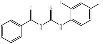 1-BENZOYL-3-(2,4-DIFLUOROPHENYL)THIOUREA Struktur