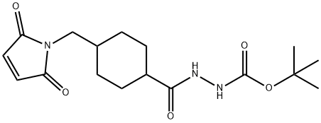 4-(MALEIMIDOMETHYL)CYCLOHEXANE-1-CARBONYL-1-(TERT-BUTYL)CARBAZATE Struktur