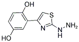 2-(2-HYDRAZINO-THIAZOL-4-YL)-BENZENE-1,4-DIOL Struktur