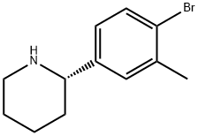 (S)-2-(4-BROMO-3-METHYLPHENYL)PIPERIDINE Struktur