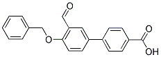 4'-(BENZYLOXY)-3'-FORMYL[1,1'-BIPHENYL]-4-CARBOXYLIC ACID Struktur