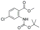 2-TERT-BUTOXYCARBONYLAMINO-4-CHLORO-BENZOIC ACID METHYL ESTER Struktur