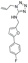 1-ALLYL-N-((5-(4-FLUOROPHENYL)-2-FURYL)METHYL)-1H-TETRAZOL-5-AMINE Struktur