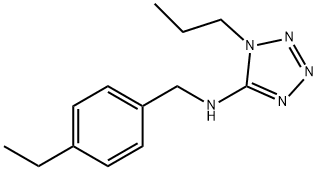 N-(4-ETHYLBENZYL)-1-PROPYL-1H-TETRAZOL-5-AMINE Struktur