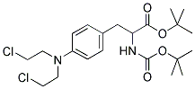 3-(4-[BIS-(2-CHLORO-ETHYL)-AMINO]-PHENYL)-2-TERT-BUTOXYCARBONYLAMINO-PROPIONIC ACID TERT-BUTYL ESTER Struktur