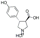 (TRANS)-4-(4-HYDROXY-PHENYL)-PYRROLIDINE-3-CARBOXYLIC ACID-HCL Struktur