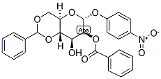 4-NITROPHENYL 2-BENZOYL-4,6-O-BENZYLIDENE-ALPHA-D-MANNOPYRANOSIDE Struktur