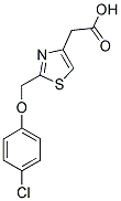 [2-[(4-CHLOROPHENOXY)METHYL]-1,3-THIAZOL-4-YL]ACETIC ACID Struktur