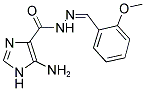 5-AMINO-N'-[(1Z)-(2-METHOXYPHENYL)METHYLENE]-1H-IMIDAZOLE-4-CARBOHYDRAZIDE Struktur